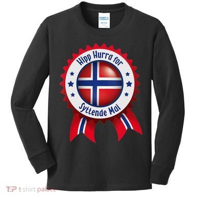 Norwegian Syttende Mai Celebration Kids Long Sleeve Shirt