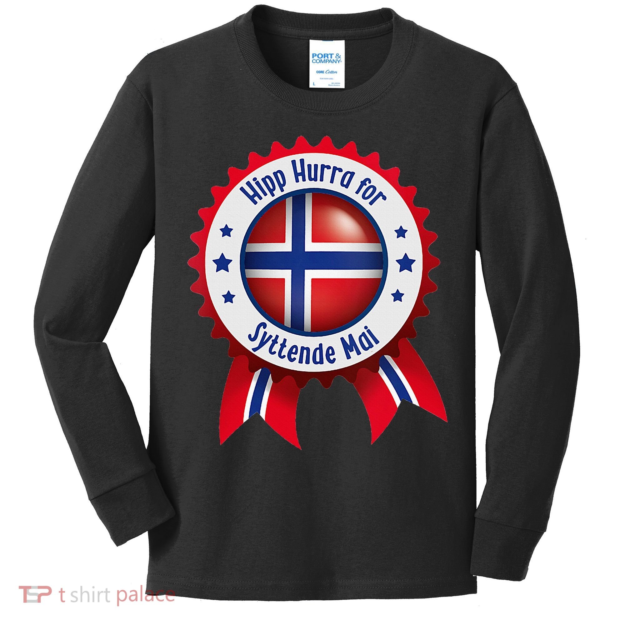 Norwegian Syttende Mai Celebration Kids Long Sleeve Shirt