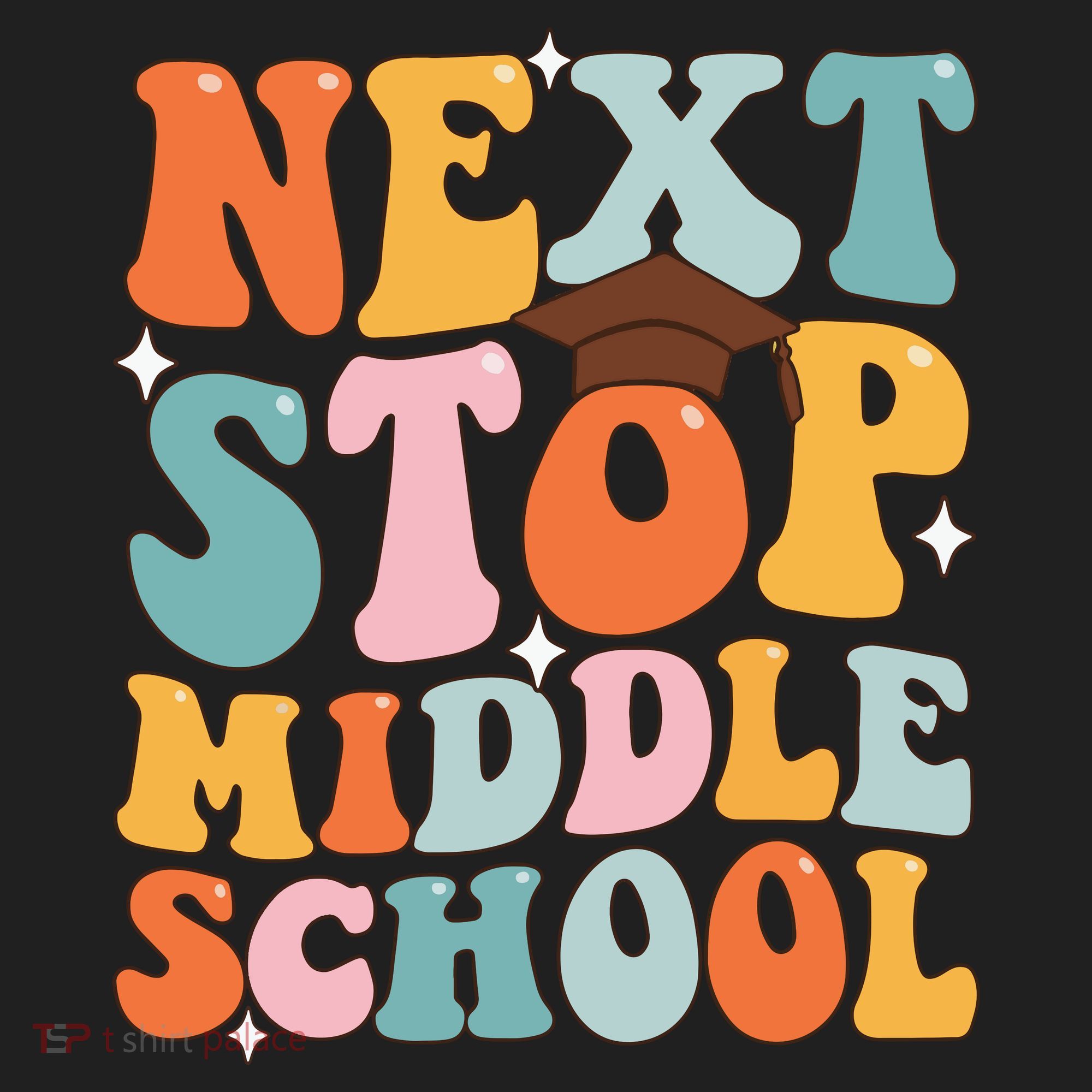 Next Stop Middle School Funny Graduation 5th Grade Women's Sweatshirt