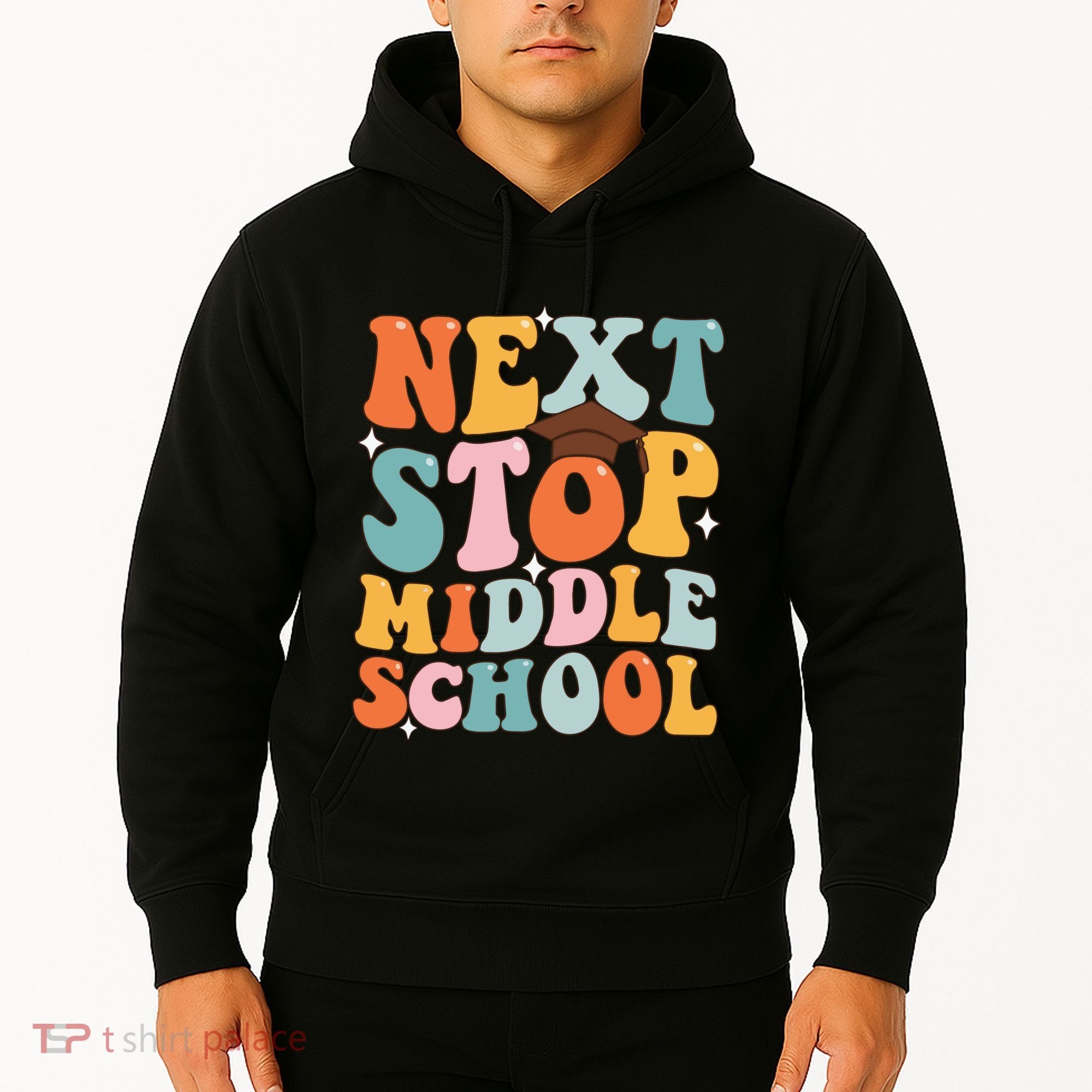 Next Stop Middle School Funny Graduation 5th Grade Hoodie