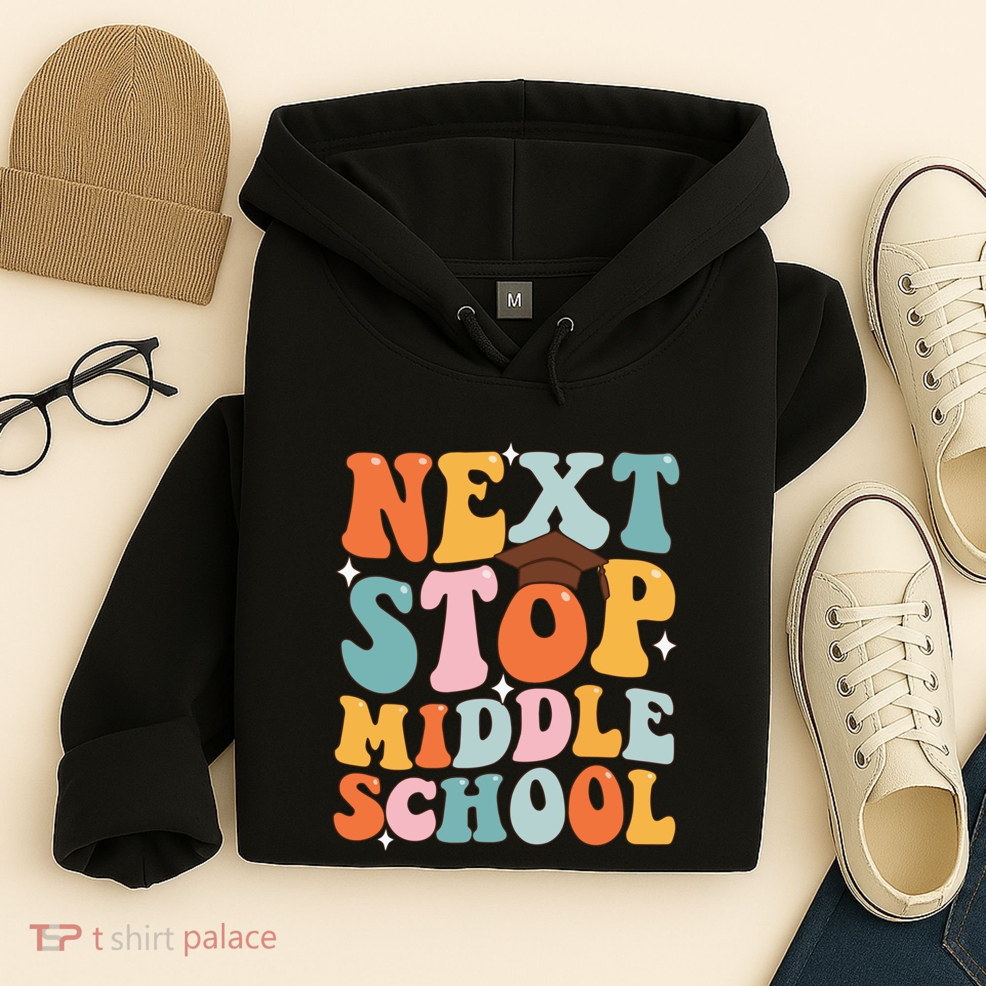 Next Stop Middle School Funny Graduation 5th Grade Hoodie