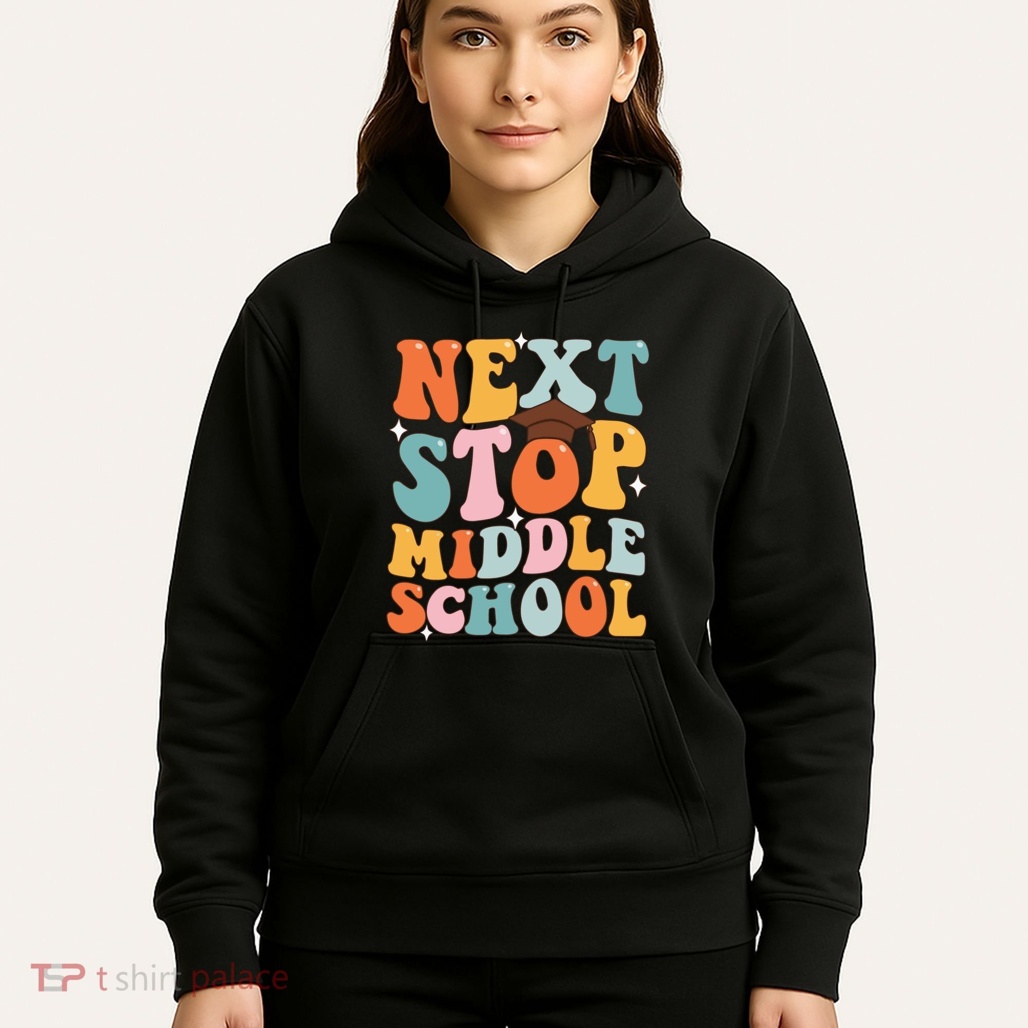 Next Stop Middle School Funny Graduation 5th Grade Hoodie
