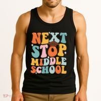 Next Stop Middle School Funny Graduation 5th Grade Tank Top thumb 3