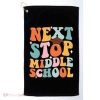 Next Stop Middle School Funny Graduation 5th Grade Golf Towel thumb 0