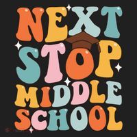 Next Stop Middle School Funny Graduation 5th Grade Golf Towel thumb 3