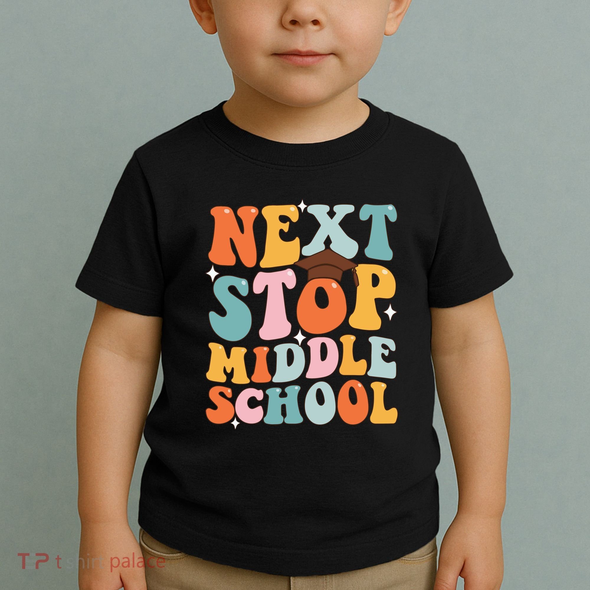 Next Stop Middle School Funny Graduation 5th Grade Toddler T-Shirt