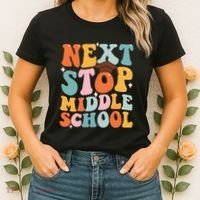 Next Stop Middle School Funny Graduation 5th Grade Women's T-Shirt thumb 2