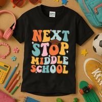Next Stop Middle School Funny Graduation 5th Grade Kids T-Shirt thumb 3