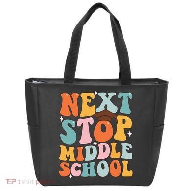 Next Stop Middle School Funny Graduation 5th Grade Tote Bag