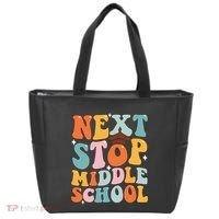 Next Stop Middle School Funny Graduation 5th Grade Tote Bag thumb 0