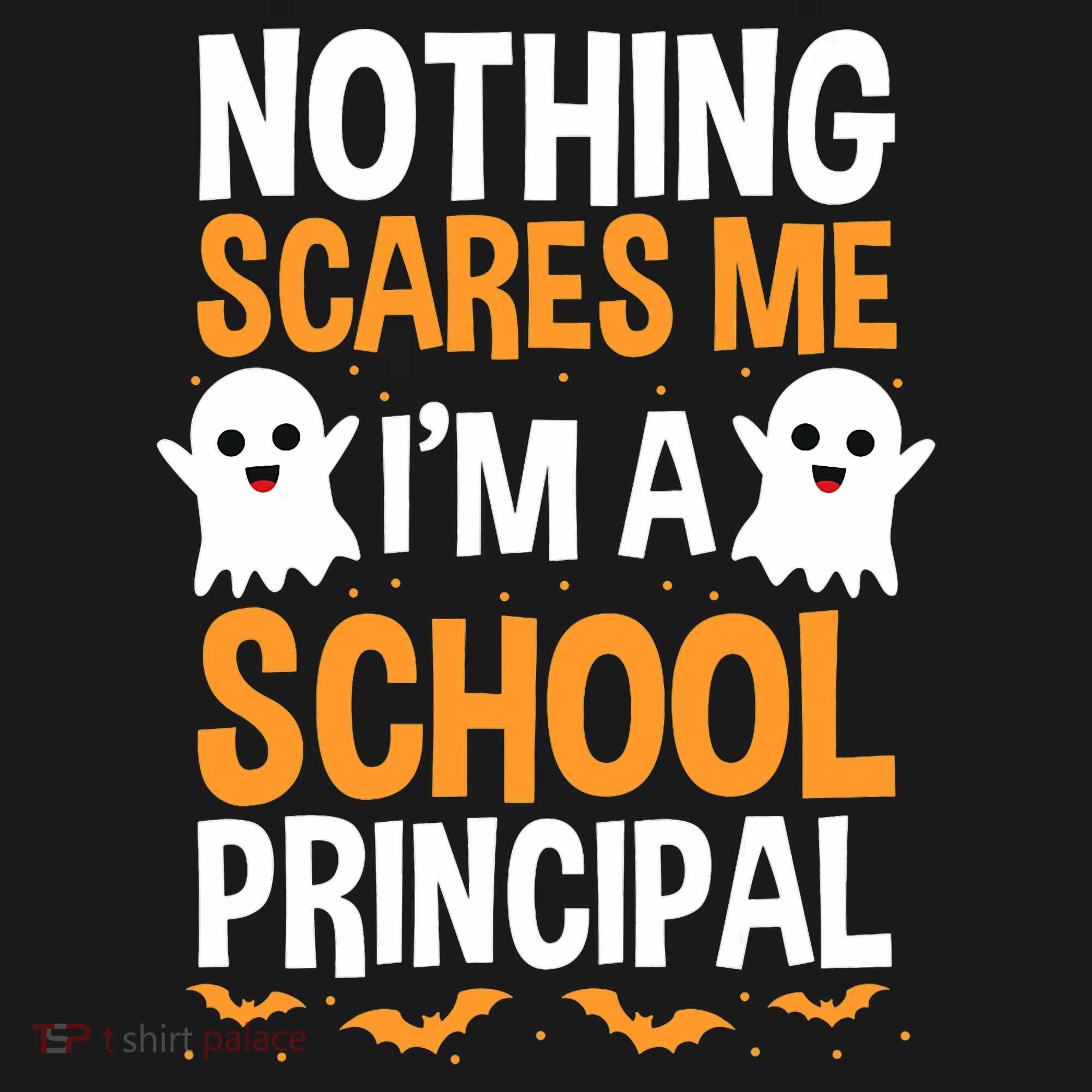 Nothing Scares Me IM A School Principal Halloween Costume Teacher Sweatshirt