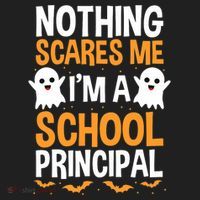 Nothing Scares Me IM A School Principal Halloween Costume Teacher Beanie thumb 2