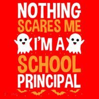Nothing Scares Me IM A School Principal Halloween Costume Teacher Santa Hat thumb 1