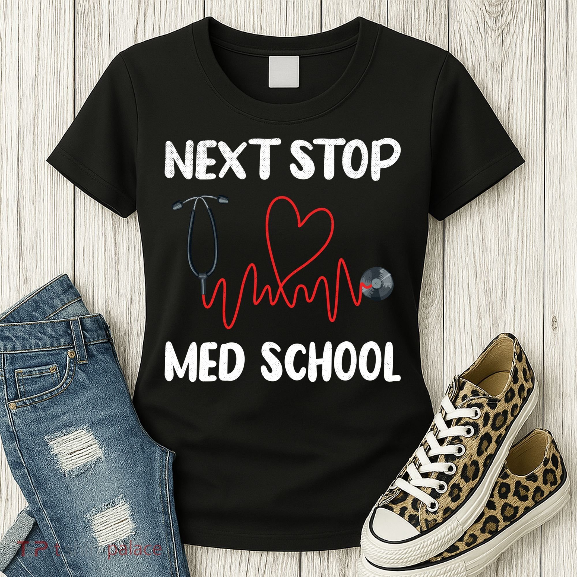 Next Stop Med School Future Doc Medical School Student Gift Women's T-Shirt
