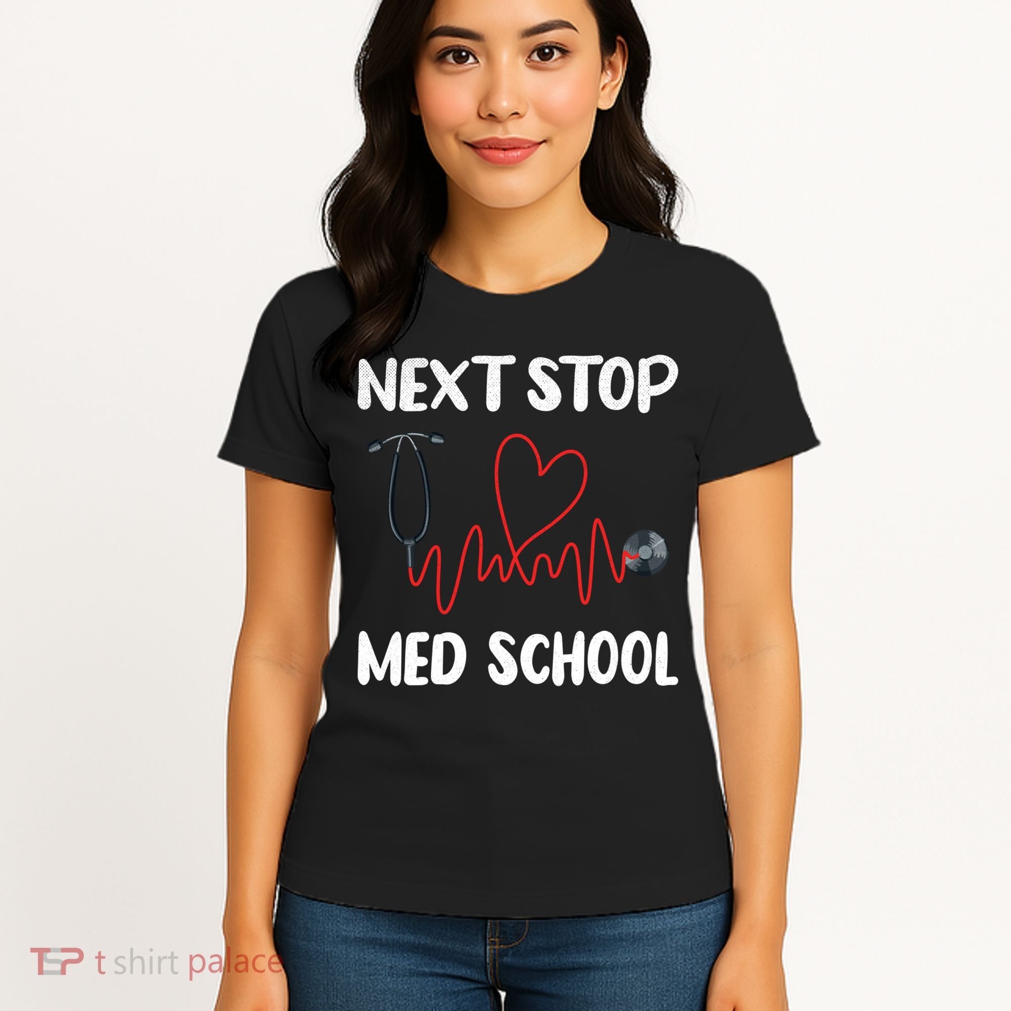 Next Stop Med School Future Doc Medical School Student Gift Women's T-Shirt