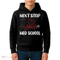 Next Stop Med School Future Doc Medical School Student Gift Kids Hoodie thumb 4