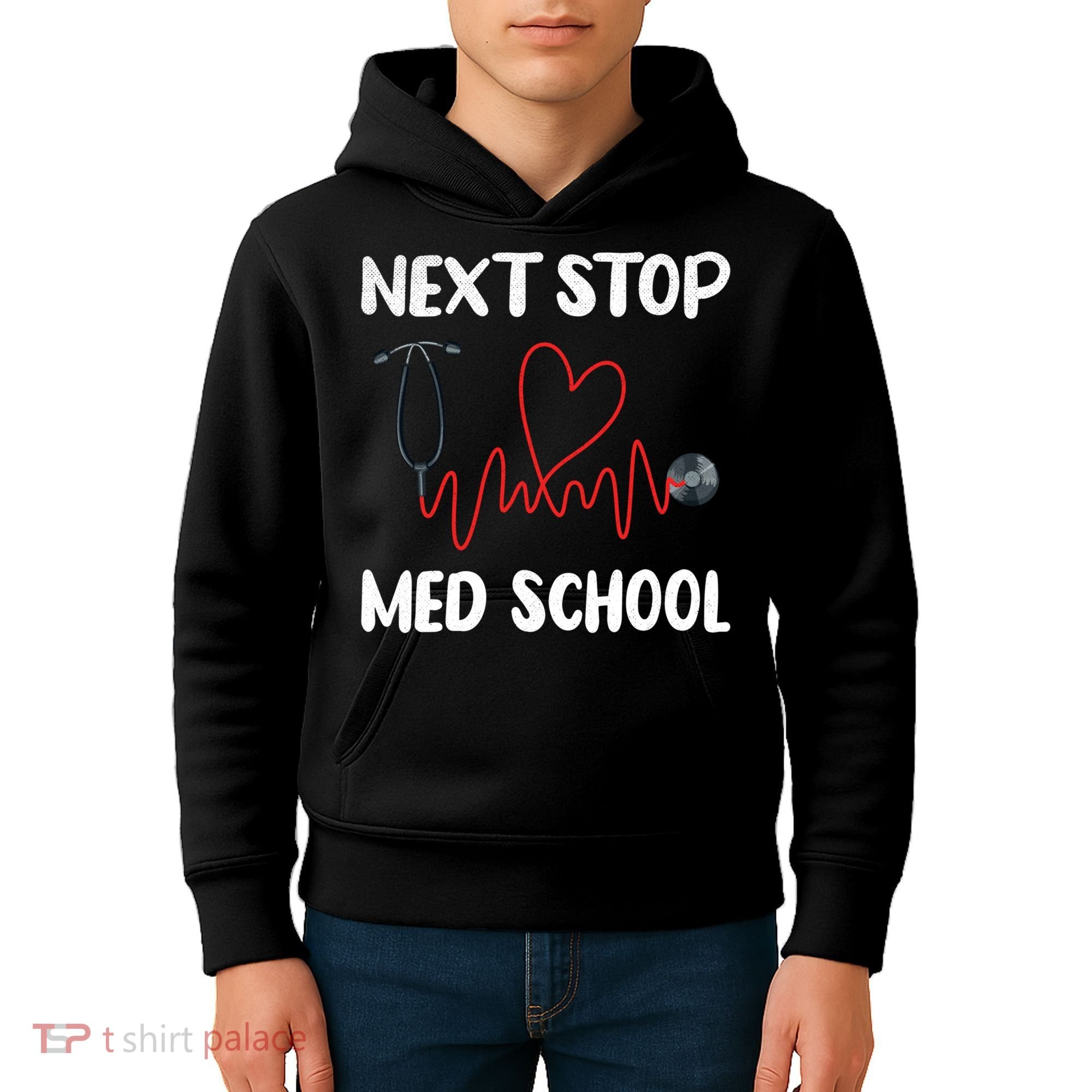 Next Stop Med School Future Doc Medical School Student Gift Kids Hoodie