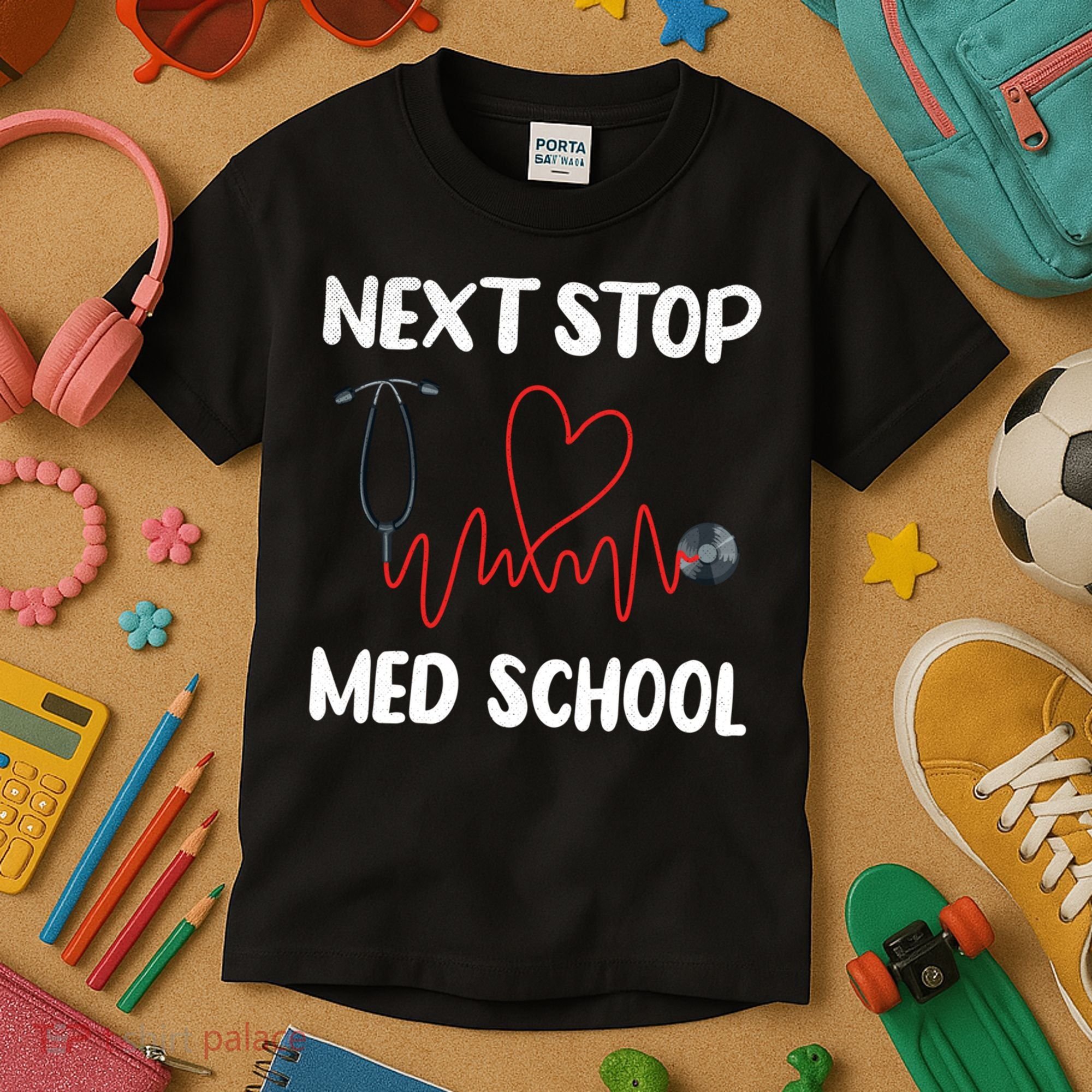 Next Stop Med School Future Doc Medical School Student Gift Kids T-Shirt