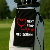 Next Stop Medical School Gift Med School Gift Med Student Gift Golf Towel thumb 2