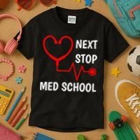 Next Stop Medical School Gift Med School Gift Med Student Gift Kids T-Shirt thumb 3