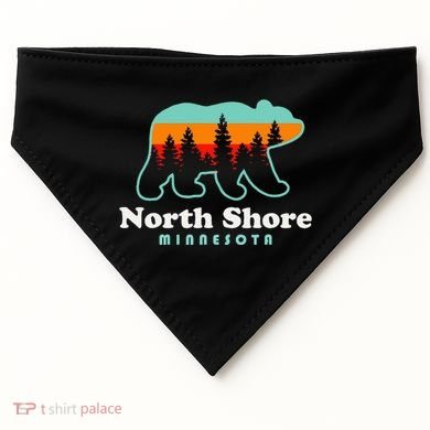 North Shore Minnesota Lake Superior Duluth Mn USA-Made Doggie Bandana