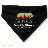 North Shore Minnesota Lake Superior Duluth Mn USA-Made Doggie Bandana thumb 0