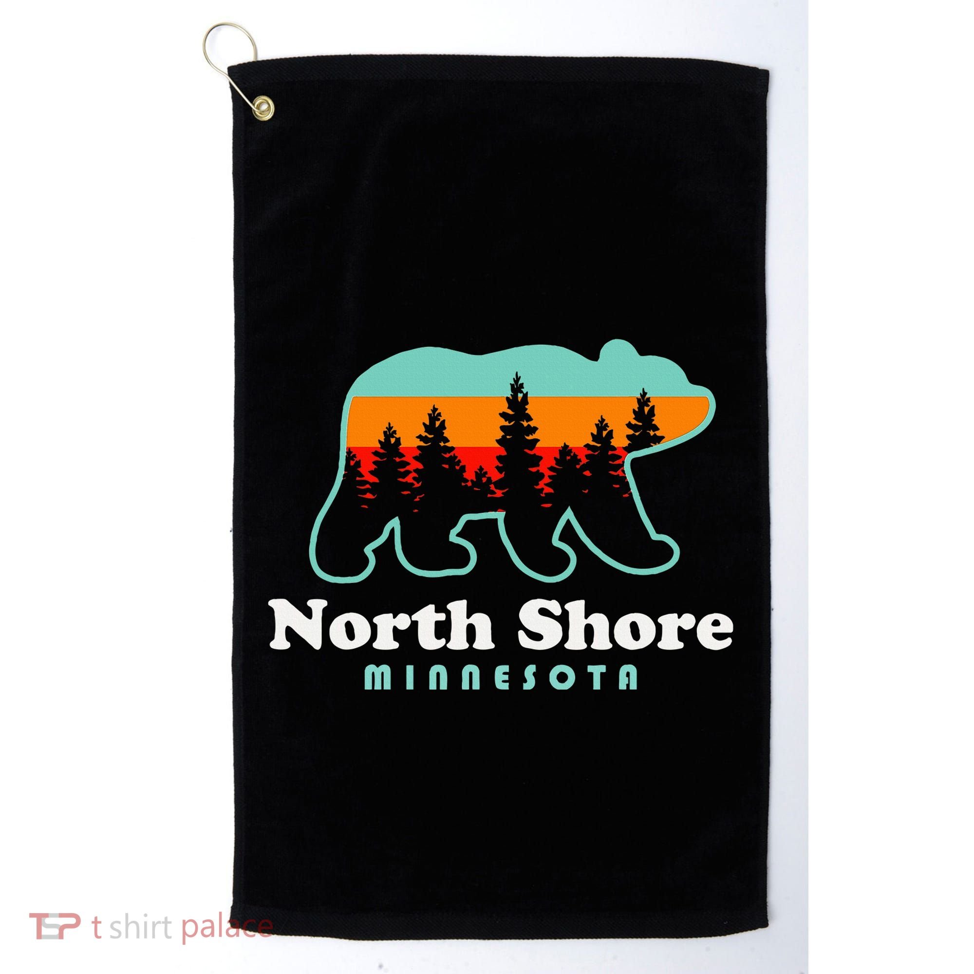 North Shore Minnesota Lake Superior Duluth Mn Golf Towel