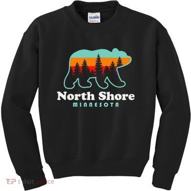 North Shore Minnesota Lake Superior Duluth Mn Kids Sweatshirt