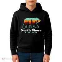 North Shore Minnesota Lake Superior Duluth Mn Kids Hoodie thumb 4
