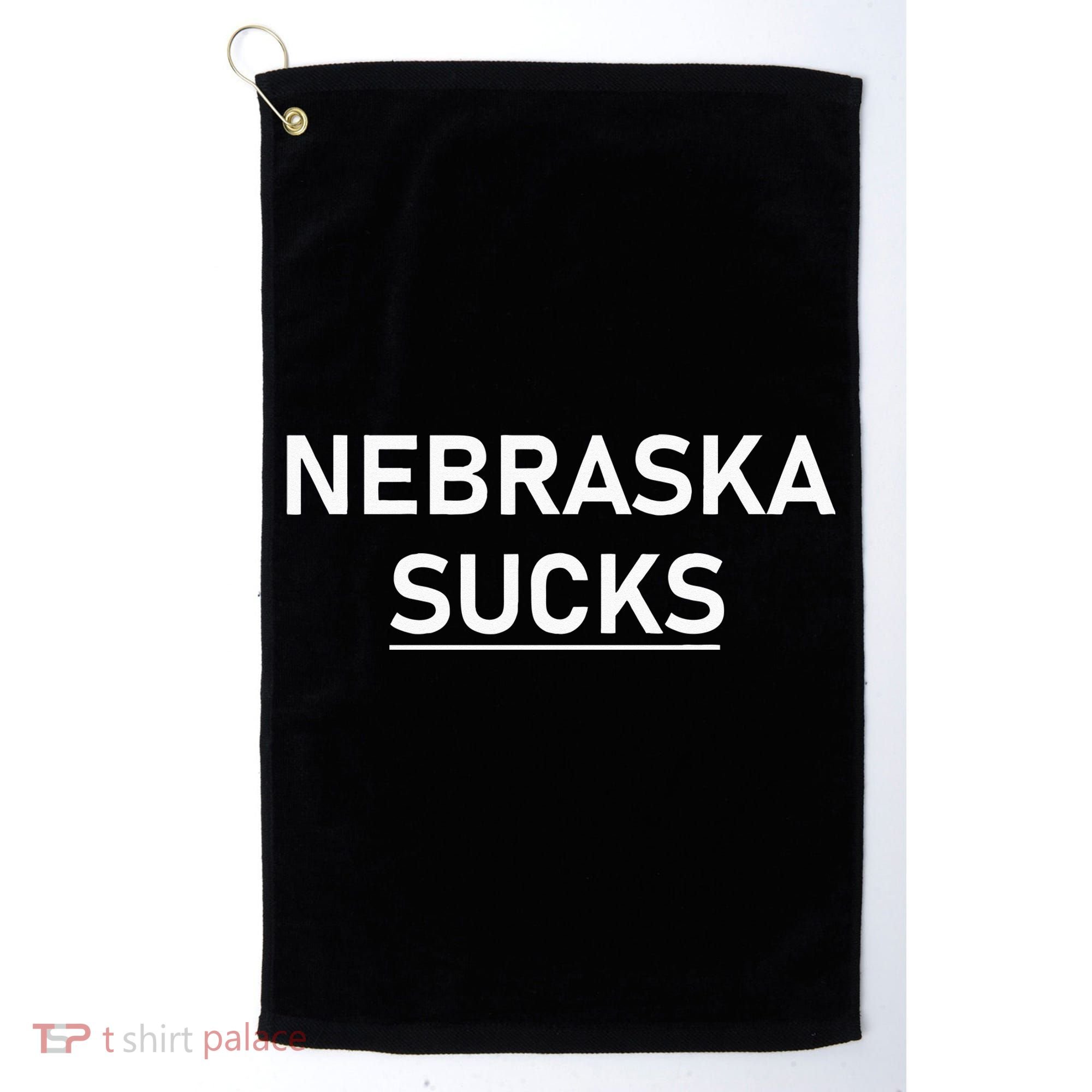 Nebraska Sucks Golf Towel