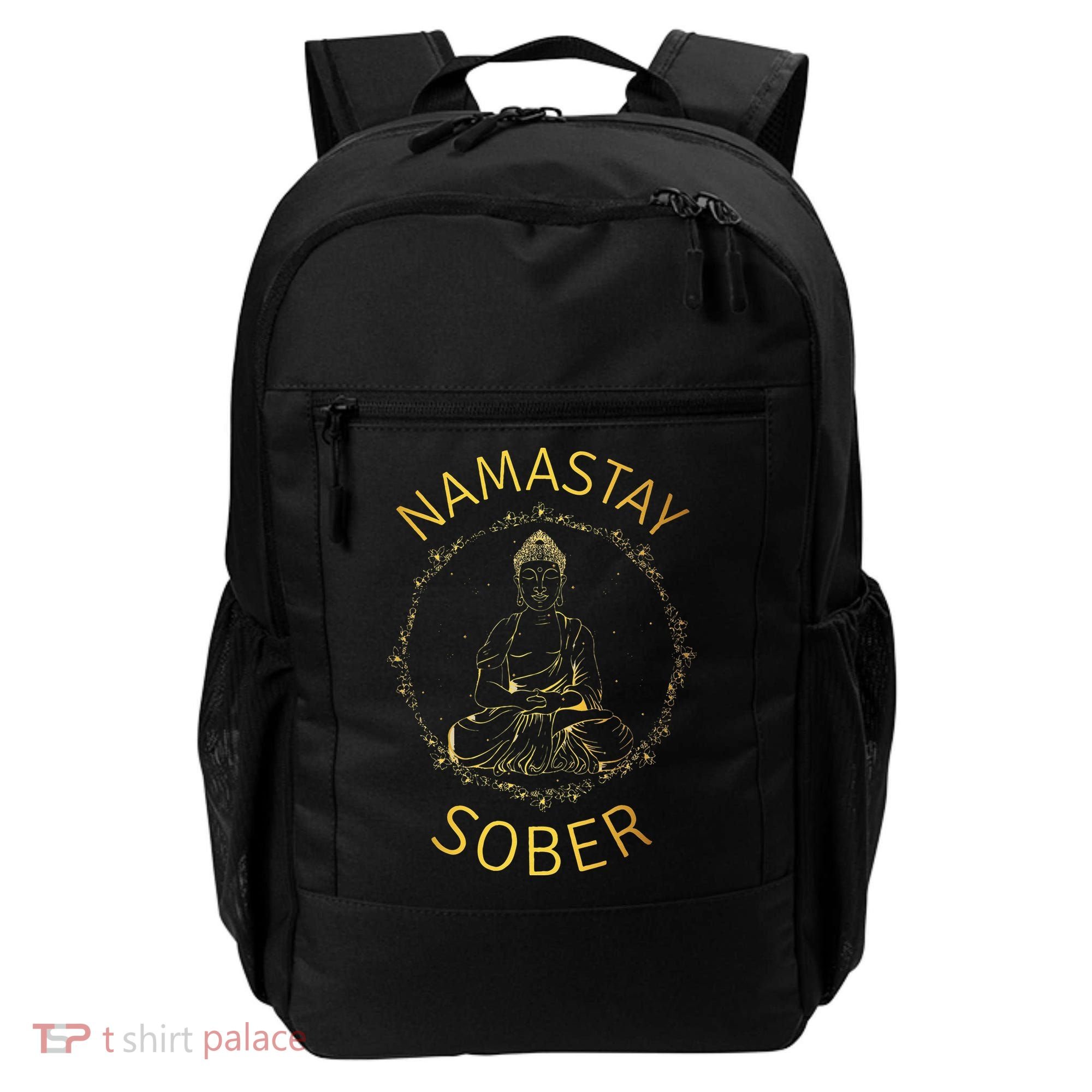 Namastay Sober NA AA 12 Step Recovery Meditation Sobriety Backpack