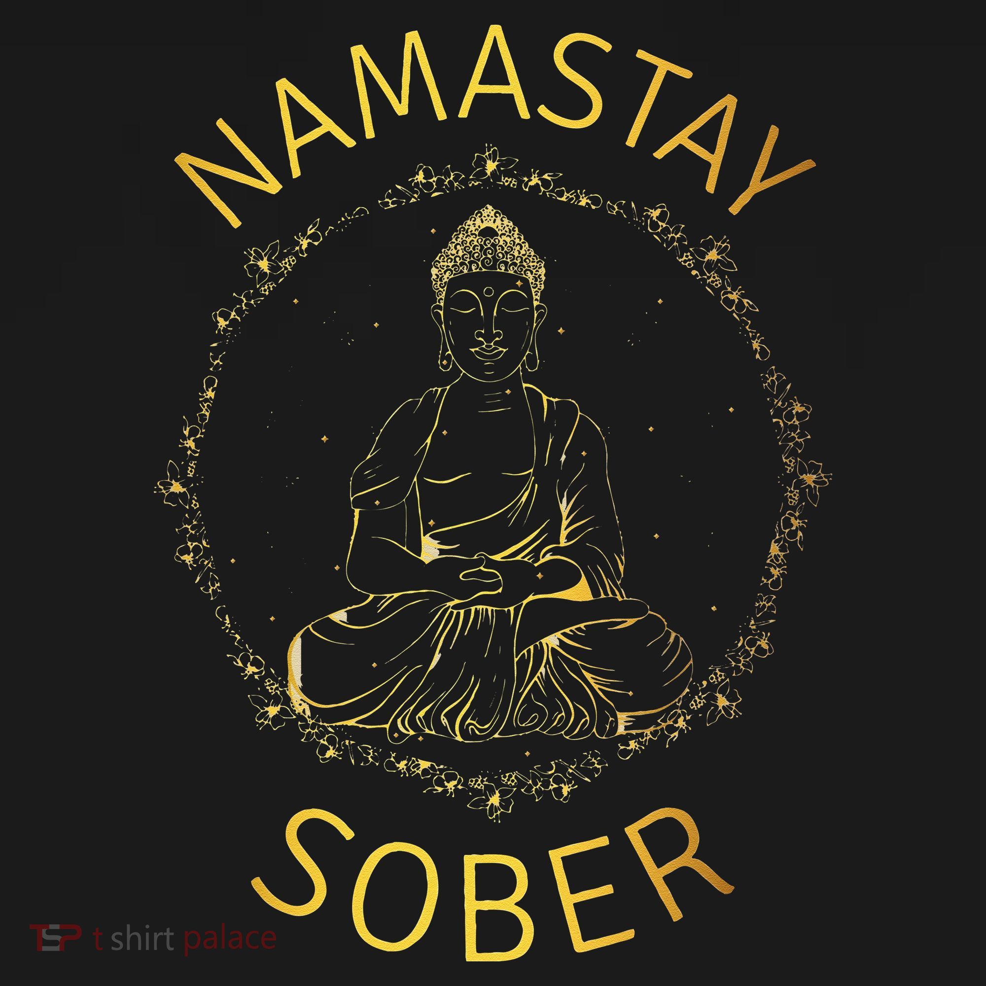 Namastay Sober NA AA 12 Step Recovery Meditation Sobriety Coaster