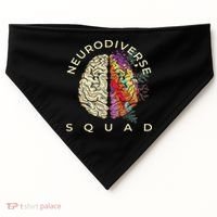 Neurodiversity Saying Neurodiverse Brain Neurodivergent USA-Made Doggie Bandana thumb 0