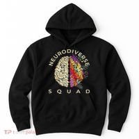 Neurodiversity Saying Neurodiverse Brain Neurodivergent Hoodie thumb 0