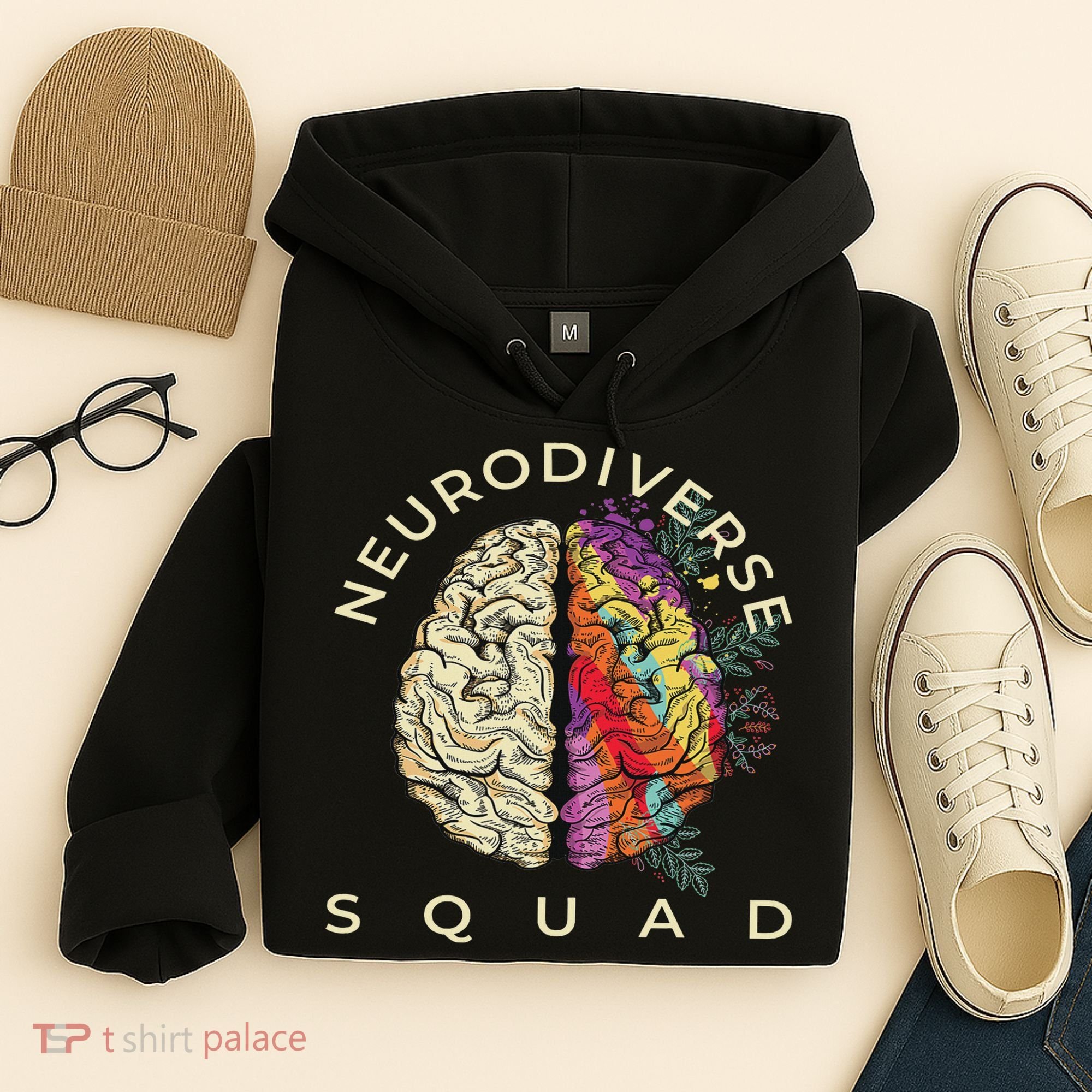 Neurodiversity Saying Neurodiverse Brain Neurodivergent Hoodie
