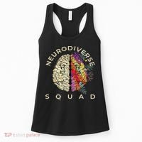 Neurodiversity Saying Neurodiverse Brain Neurodivergent Women's Tank Top thumb 0