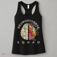 Neurodiversity Saying Neurodiverse Brain Neurodivergent Women's Tank Top thumb 3