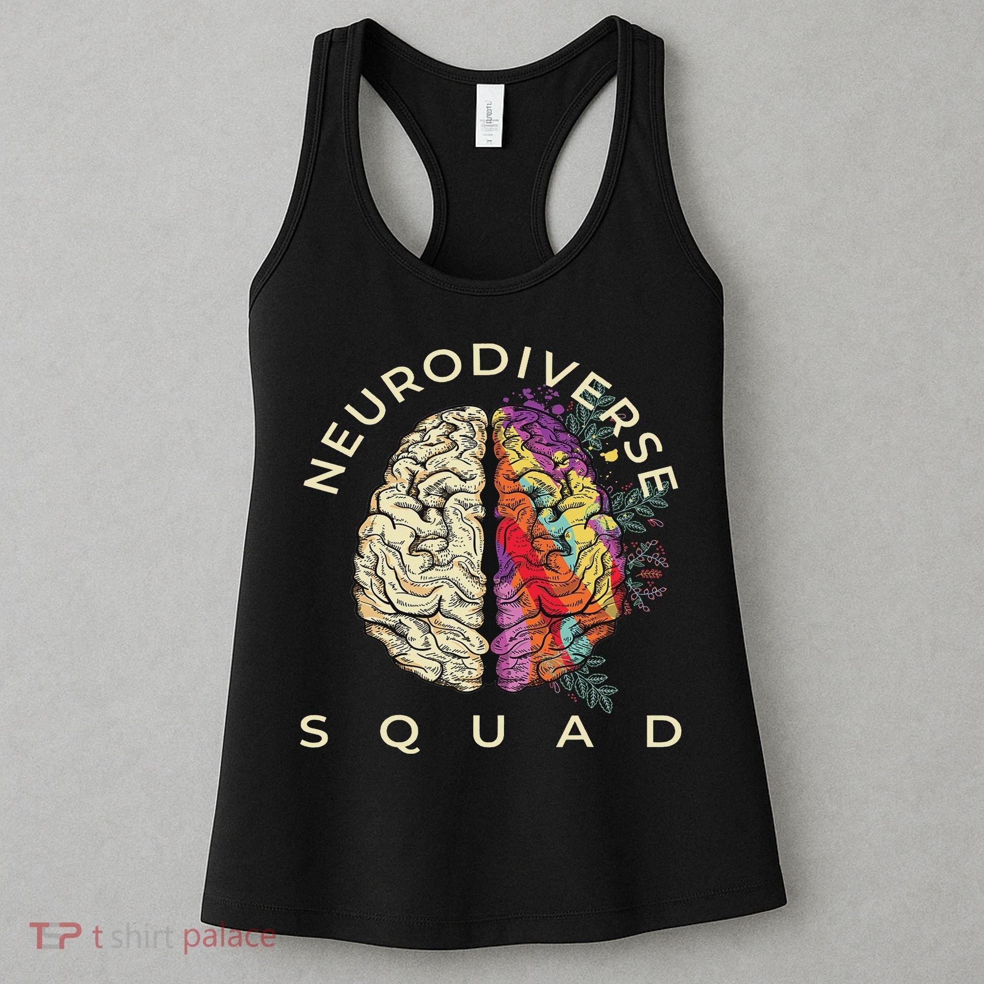 Neurodiversity Saying Neurodiverse Brain Neurodivergent Women's Tank Top