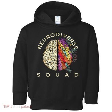 Neurodiversity Saying Neurodiverse Brain Neurodivergent Toddler Hoodie