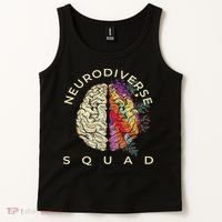 Neurodiversity Saying Neurodiverse Brain Neurodivergent Tank Top thumb 2