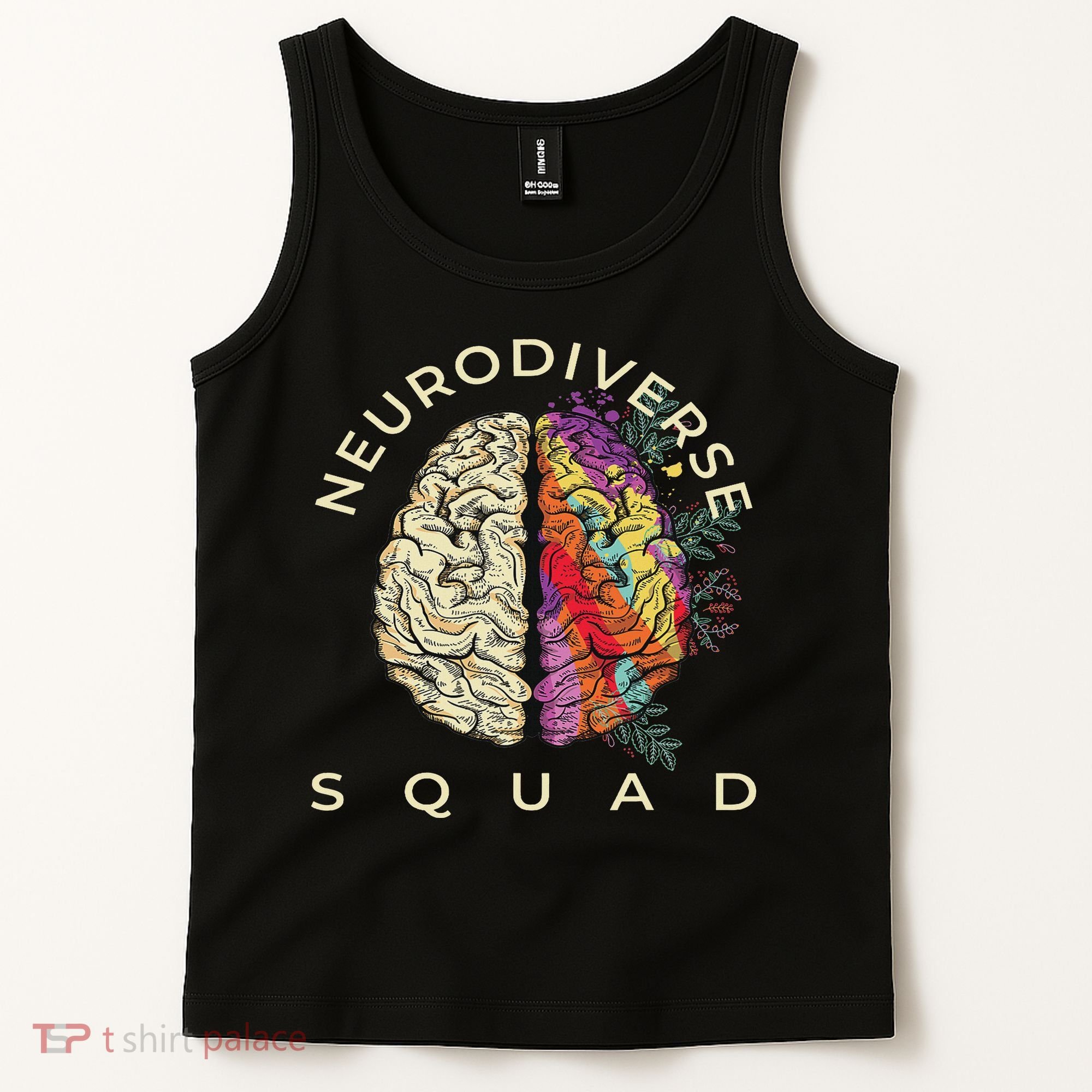 Neurodiversity Saying Neurodiverse Brain Neurodivergent Tank Top