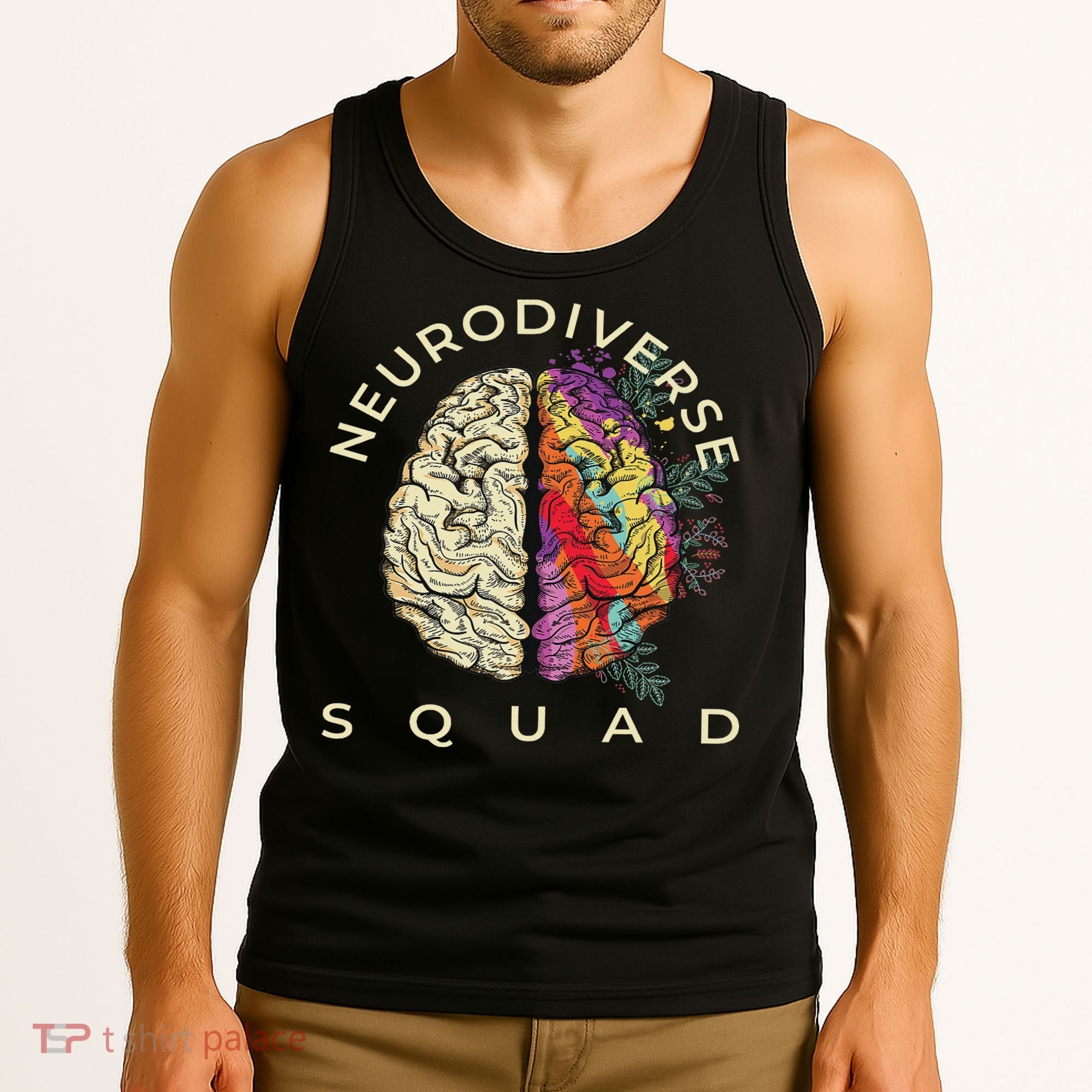 Neurodiversity Saying Neurodiverse Brain Neurodivergent Tank Top