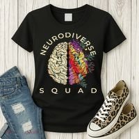 Neurodiversity Saying Neurodiverse Brain Neurodivergent Women's T-Shirt thumb 3