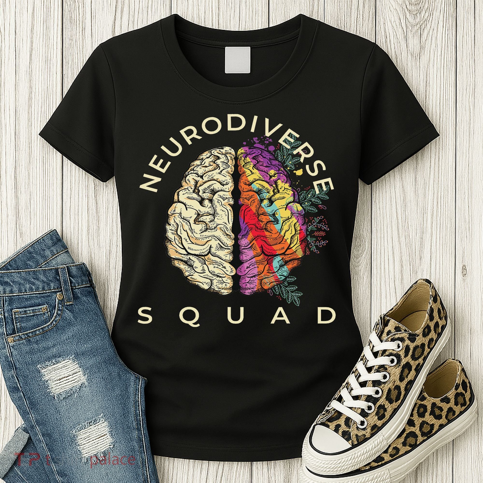 Neurodiversity Saying Neurodiverse Brain Neurodivergent Women's T-Shirt