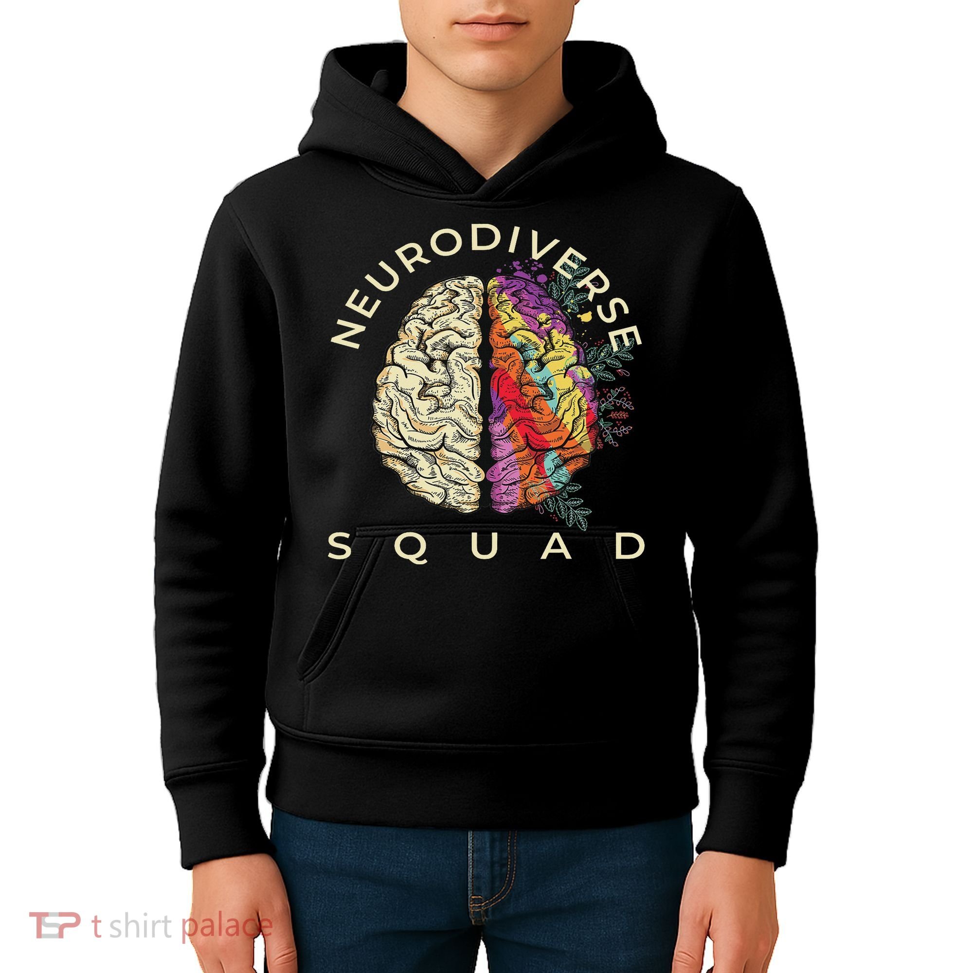 Neurodiversity Saying Neurodiverse Brain Neurodivergent Kids Hoodie