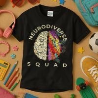 Neurodiversity Saying Neurodiverse Brain Neurodivergent Kids T-Shirt thumb 3