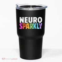 Neuro Sparkly Neurodivergent Neurodivergence ADHD ASD Tumbler thumb 0