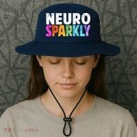 Neuro Sparkly Neurodivergent Neurodivergence ADHD ASD Bucket Hat thumb 3