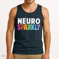 Neuro Sparkly Neurodivergent Neurodivergence ADHD ASD Tank Top thumb 3