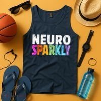Neuro Sparkly Neurodivergent Neurodivergence ADHD ASD Tank Top thumb 4